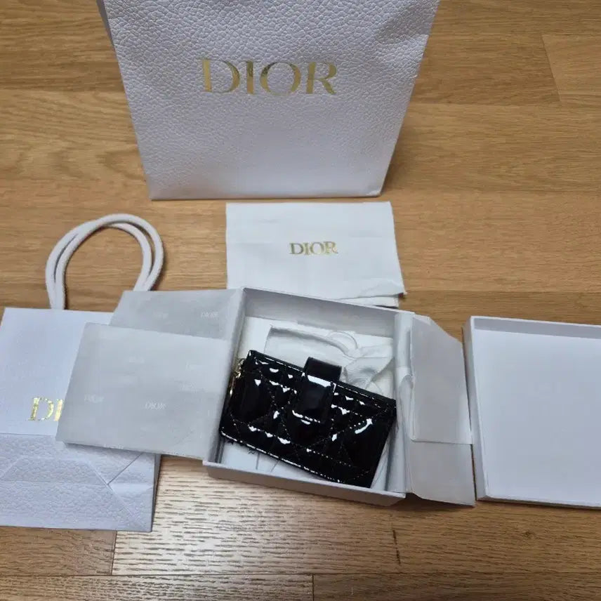 [BUNJANG] Dior Cannage Card Holder Black / (정품) 디올 까나쥬 카드지갑 블랙
