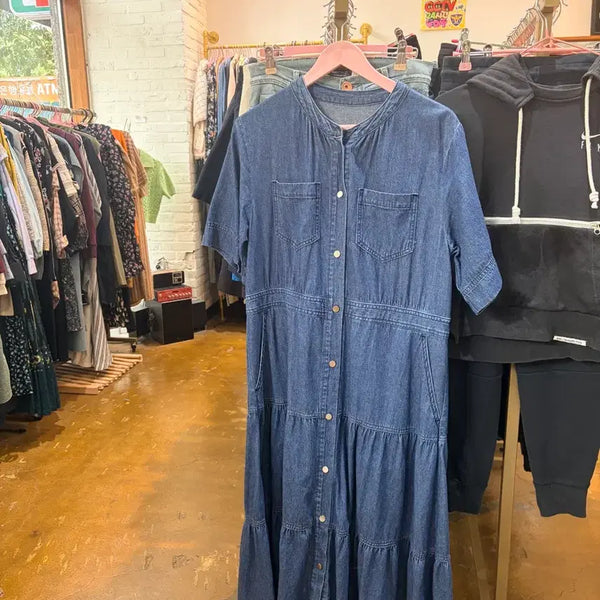 [BUNJANG] United Colors of Benetton Denim Dress / 베네통 청 데님 원피스
