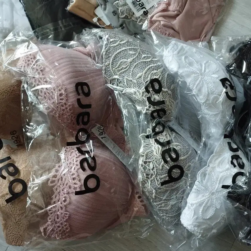 [BUNJANG] Women's Lace Detail Underwear Set (5-Piece, 80C) / 속옷. 80c 5종