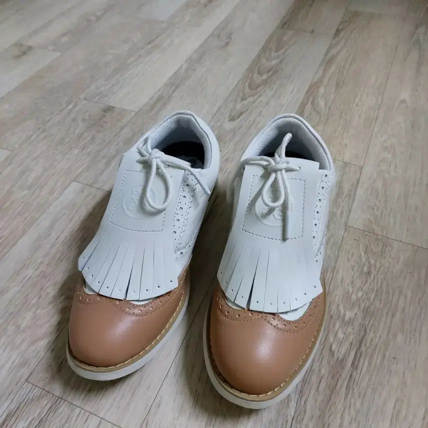 [BUNJANG] G/FORE Golf Shoes Size 230 White/Brown / 지포어 골프화 230사이즈