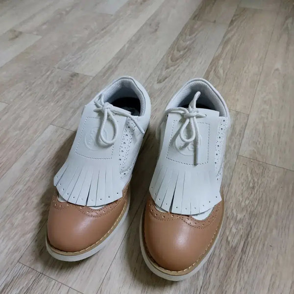 [BUNJANG] G/FORE Golf Shoes Size 230 White/Brown / 지포어 골프화 230사이즈