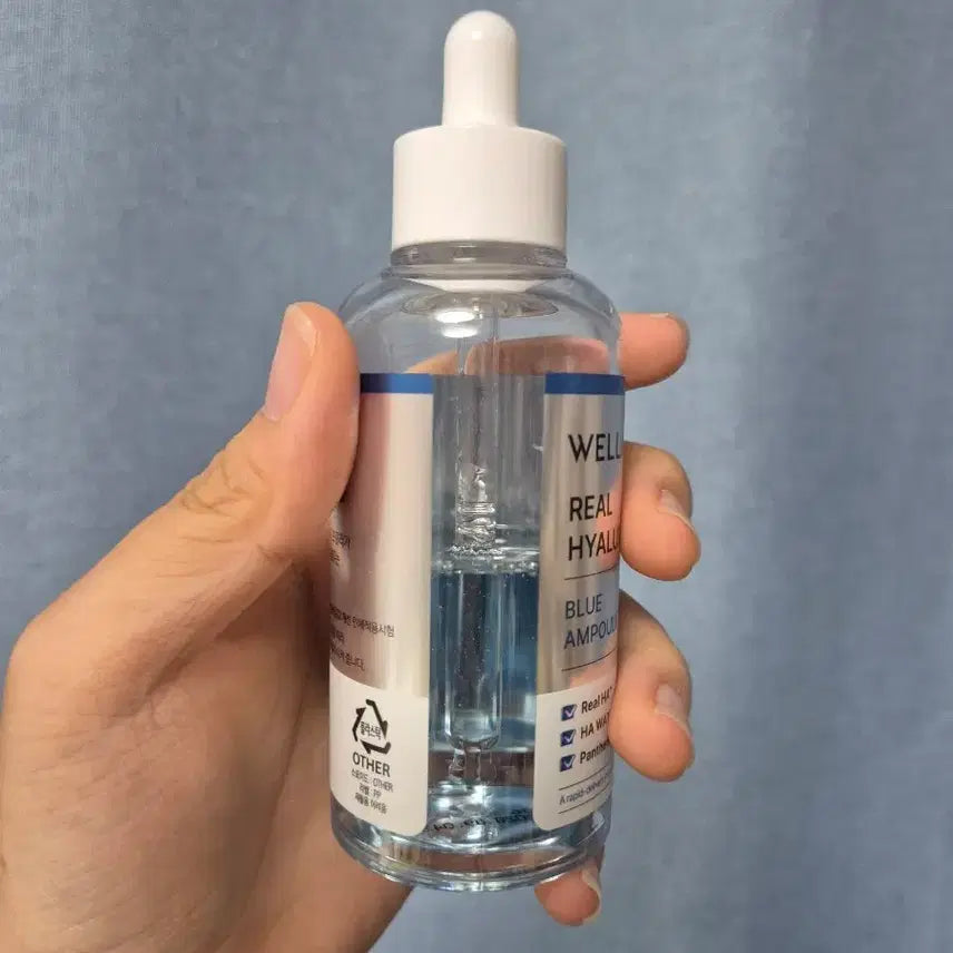 [BUNJANG] Wellage Real Hyaluronic Blue Ampoule 100ml / 웰라쥬 리얼 히알루로닉 블루 앰플 100