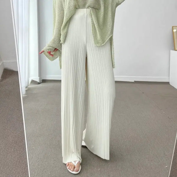 [BUNJANG] Ivory Pleated Pants / 아이보리 플리츠 팬츠