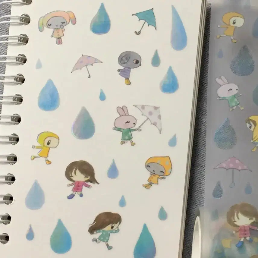 [BUNJANG] Susu Waterdrop Staccato Kiss Cut Sticker Pack / 수수 물방울 스타카토 키스컷 띵