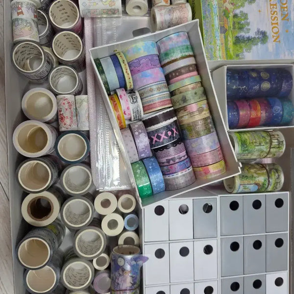 [BUNJANG] Stationery Bundle: Kiss-cut stickers, Washi Tape, and More for Diary Decoration / 서일페/하하데이/직구 다이어리 다꾸 용품(키스컷, 미테, 스티커 등) 일괄 판매