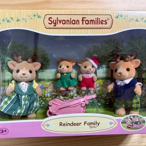 [BUNJANG] Sylvanian Families Reindeer Family Figure Set - Sealed New / 실바니안 패밀리 순록가족 피규어 미개봉 새상품