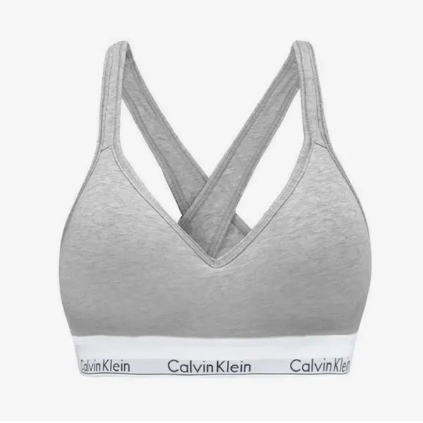 [BUNJANG] Calvin Klein Modern Cotton Bralette Grey S / 캘빈 클라인 브라 모던 코튼 브라탑 그레이 S사이즈