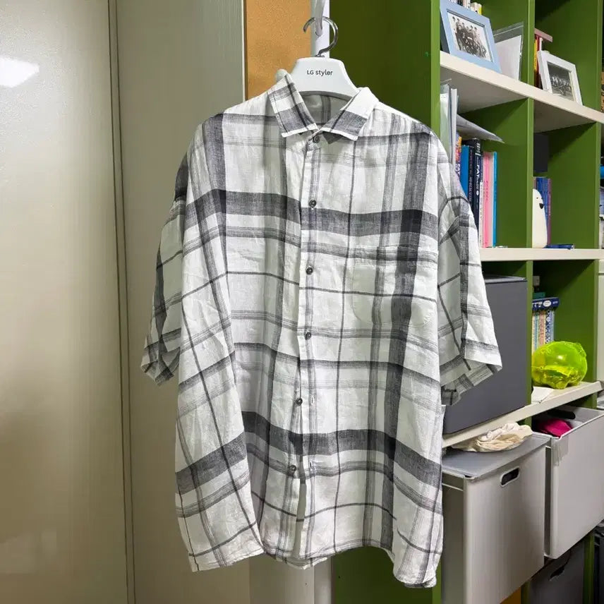 [BUNJANG] Porter Classic Linen Short Sleeve Shirt / 포터클래식 린넨 반팔셔츠