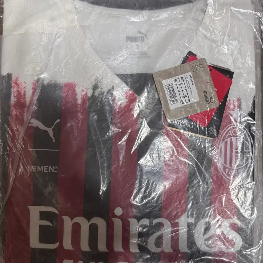[BUNJANG] AC Milan x NEMEN 21/22 Collaboration Limited Edition Home Replica Shirt / AC밀란 X NEMEN 21/22 콜라보 한정판 홈 레플리카 셔츠