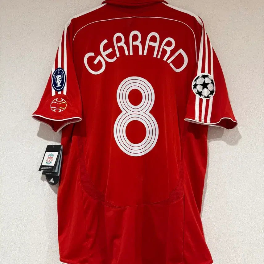 [BUNJANG] Liverpool FC 2006-07 Squad Signed Jersey (Steven Gerrard) / 06/08 리버풀 스쿼드 싸인 유니폼 새제품 ( 제라드 )