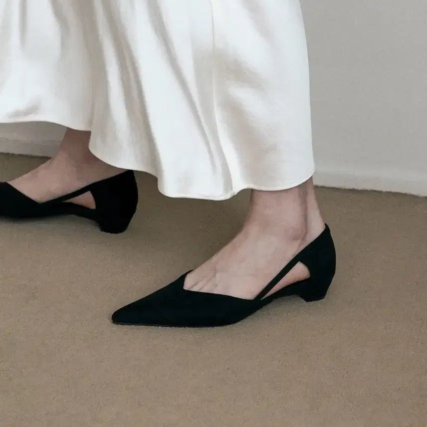 [BUNJANG] Epure Black Low Heel Shoes / 에퓨레 구두