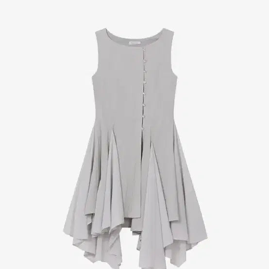 [BUNJANG] Miseki Seoul Unbalanced Flow One Piece Dress Grey / 미세키서울 원피스 Unbalanced flow one piece GREY