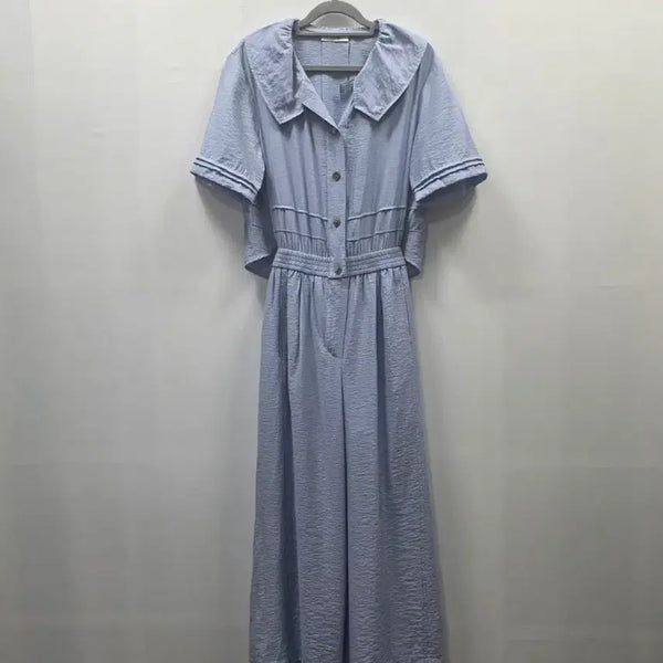 [BUNJANG] Ozhsecon 24SS Wide Jumpsuit (Light Blue) / 1372 오즈세컨 정품 와이드 점프수트 (LB-1 라이트블루) 24ss