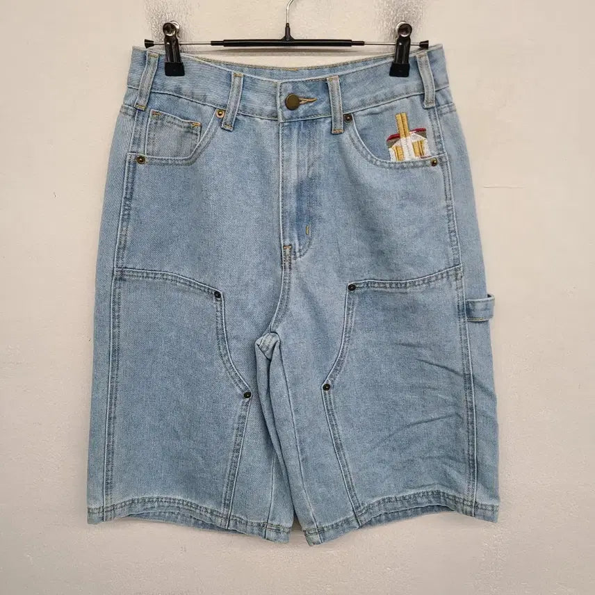 [BUNJANG] 26 inch NF Washing Denim Half Pants / [26 inch] NF 워싱 데님 하프 팬츠