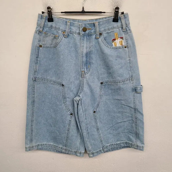[BUNJANG] 26 inch NF Washing Denim Half Pants / [26 inch] NF 워싱 데님 하프 팬츠