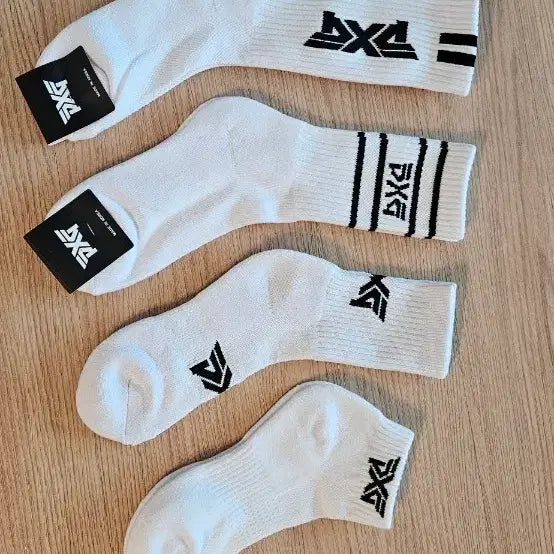 [BUNJANG] PXG Golf Socks White 4-Pair Set / PXG 골프 양말 화이트 4족 세트