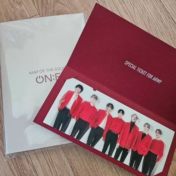 [BUNJANG] BTS Map of the Soul ON:E Lenticular Ticket & Postcard / 방탄소년단 bts 맵솔콘 포스트카드 & 렌티큘러 티켓