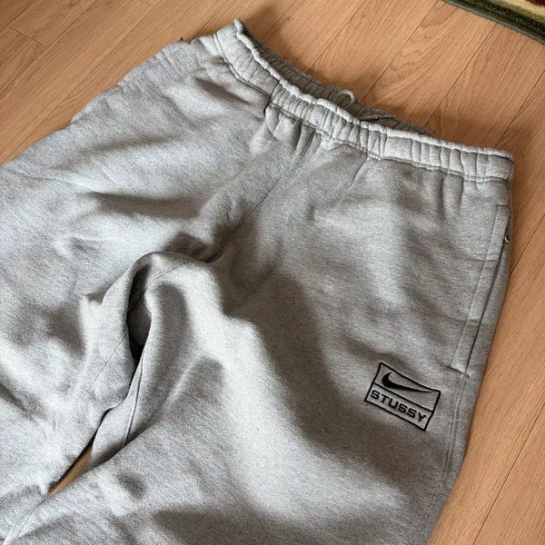 [BUNJANG] Nike Stussy NRG RA Fleece Pants Dark Grey Heather / 나이키 스투시 NRG RA 플리스 팬츠 다크 그레이 헤더