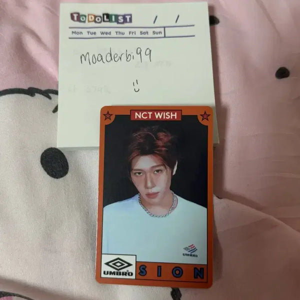 [BUNJANG] NCT WISH Umbro Popup Photocard Sion / NCT WISH 엔시티 위시 엄브로 팝업 포토카드 시온