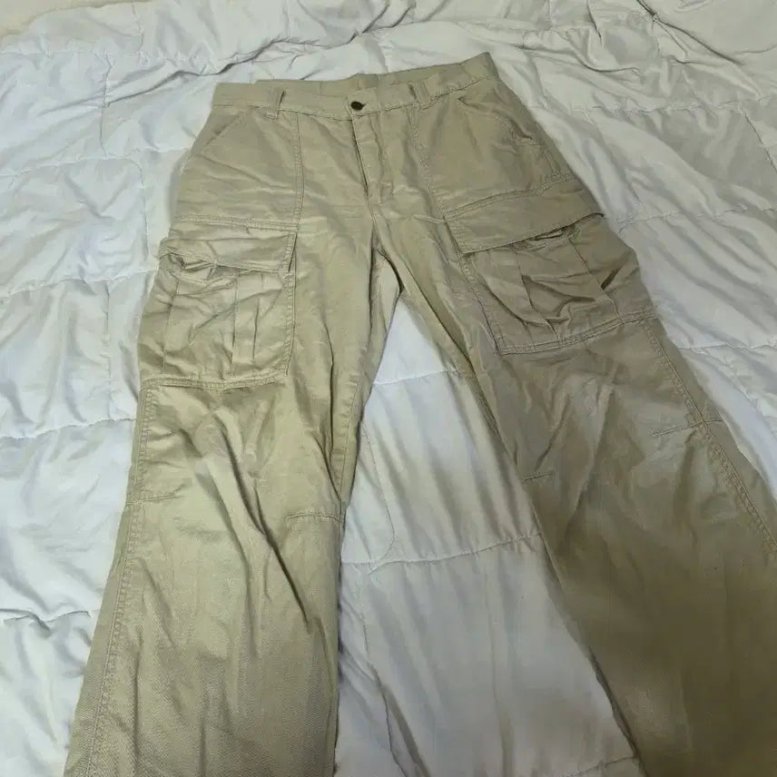 [BUNJANG] Military Cargo Pants Beige / 밀리터리 카고 팬츠 베이지
