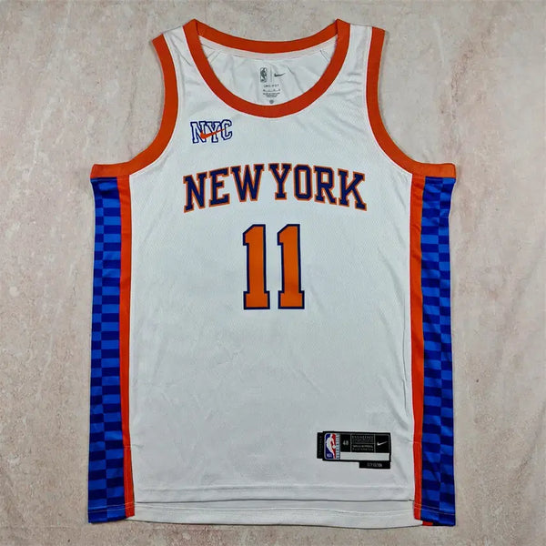 [BUNJANG] New York Knicks NBA Basketball Jersey #11 Brunson White City Edition / NBA 농구복 2026 스타일 뉴욕 닉스 11호 브렌슨 화이트시티 핫프레