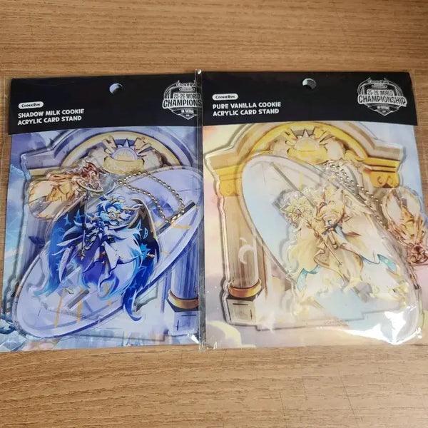 [BUNJANG] Cookie Run Kingdom Pure Vanilla Cookie & Shadow Milk Cookie Acrylic Stand Bundle Set / 쿠키런 킹덤 퓨어 바닐라 쿠키 쉐도우 밀크 쿠키 포카 아크릴 스탠드 일괄
