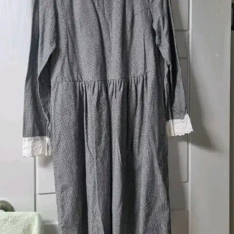 [BUNJANG] Stripe Long Shirt Dress / 스트라이프 셔츠 롱 원피스(freesize )
