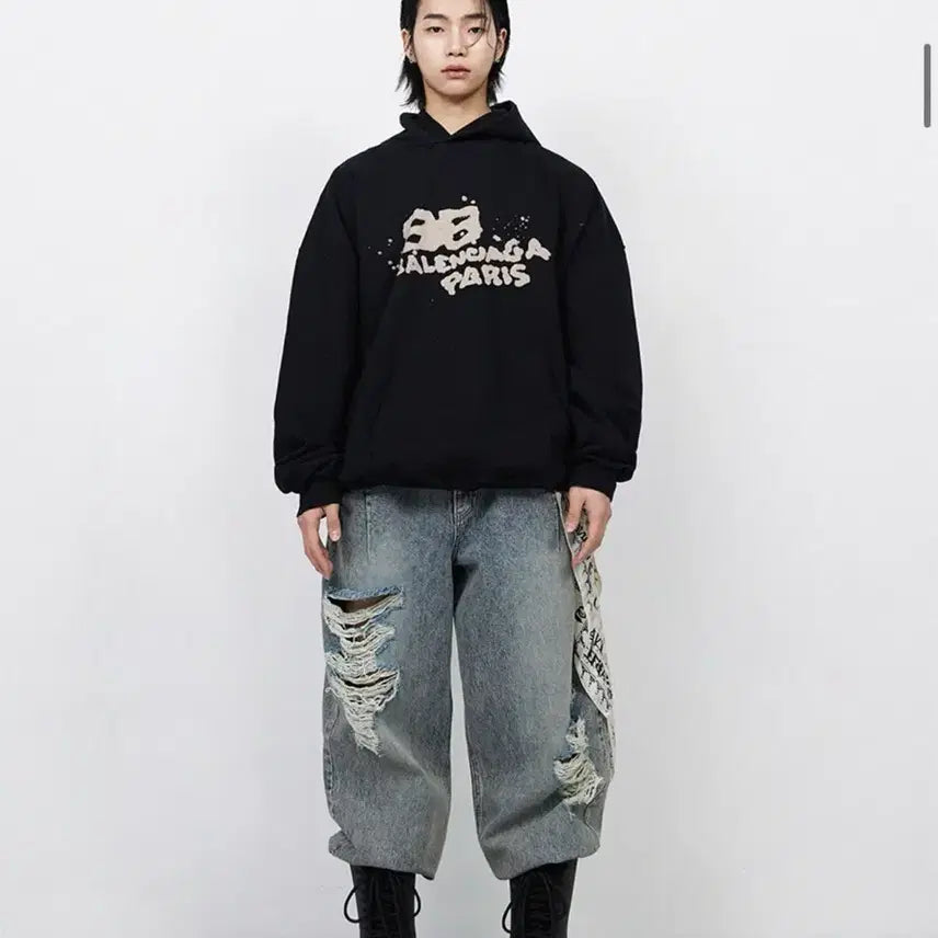 [BUNJANG] Order Archive Distressed Denim Pants / 오더아카이브 데님팬츠
