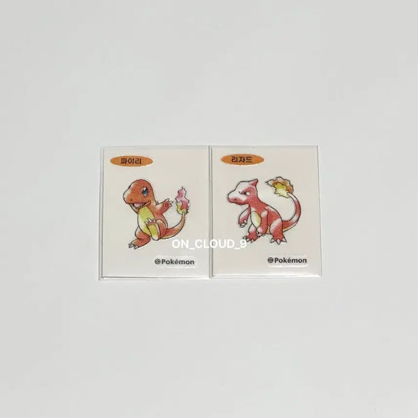 [BUNJANG] Pokemon 30th Anniversary Sticker Set - Charmander & Charmeleon Bundle / (일괄) 포켓몬 30주년 띠부씰 파이리 리자드 2종
