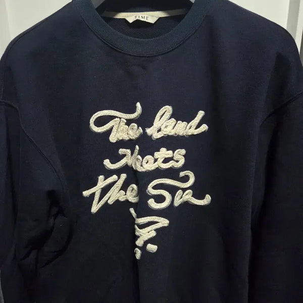 [BUNJANG] Time Homme Sweatshirt Navy / 타임옴므 맨투맨 네이비 색상
