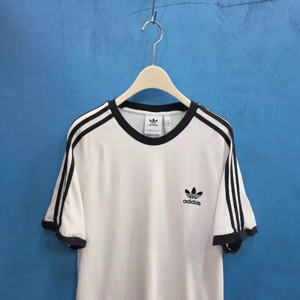 [BUNJANG] Adidas Originals 3-Stripes Ringer T-Shirt Black / 아디다스 3선 링거티 반팔 블랙