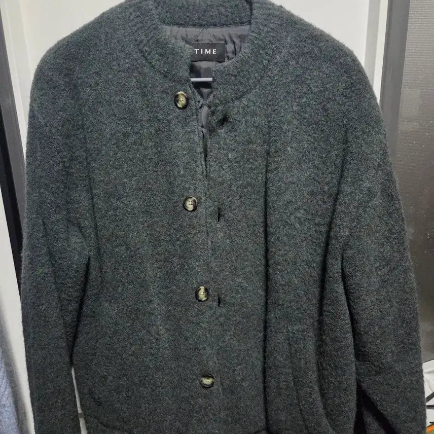 [BUNJANG] Time Homme Button Cardigan with Padded Liner / 타임옴므 패딩내피 버튼 가디건