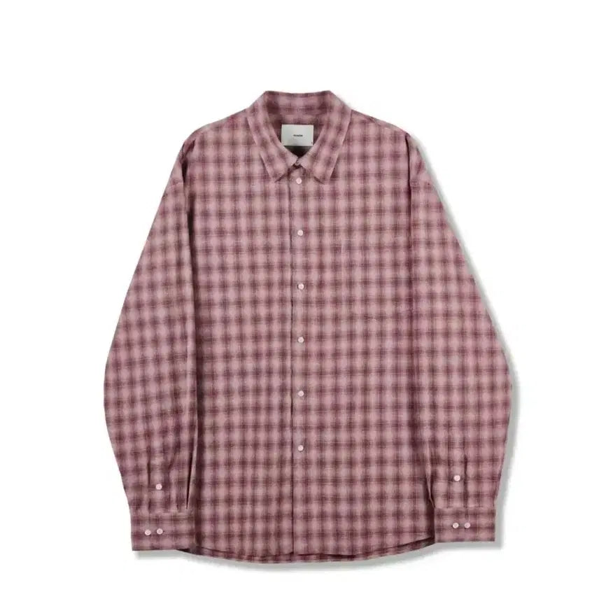 [BUNJANG] Perenne Relaxed Fit Pink Check Shirt Size 3 / 퍼렌 릴렉스트 핑크 체크 셔츠 3