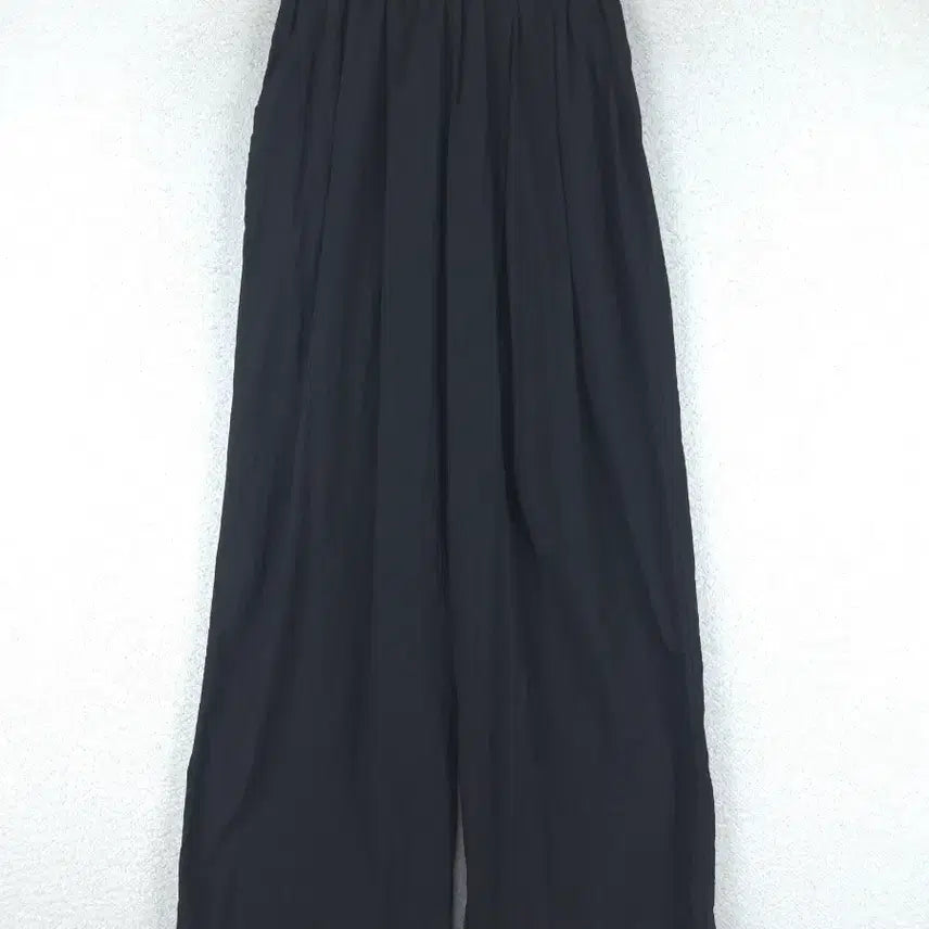 [BUNJANG] Women's Black Banding Wide Pants (Size 55-66) / 여성 블랙 밴딩 와이드 팬츠(55~66)