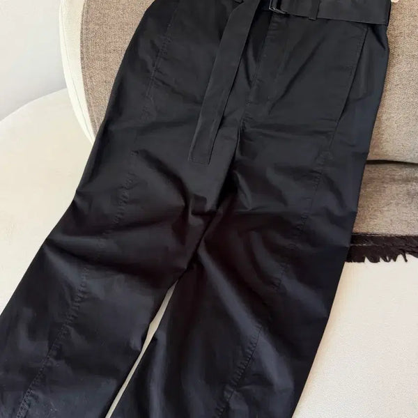 [BUNJANG] Lemaire Twist Cotton Pants Black / 르메르 트위스트 팬츠 블랙 코튼