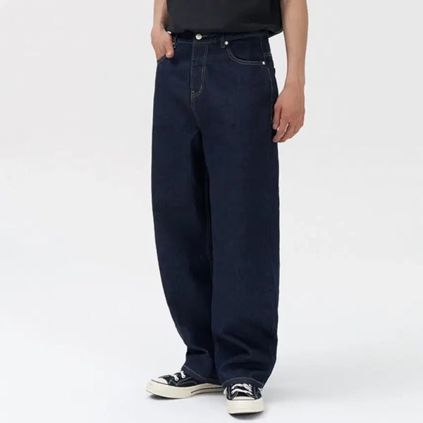 [BUNJANG] Topi Balloon Fit Denim Wide Pants Indigo / 토피 벌룬핏 데님 와이드 팬츠 인디고