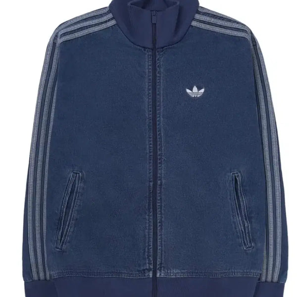 [BUNJANG] Adidas Adicolor Denim Firebird Track Top Medium Blue Denim / 아디다스 아디컬러 데님 파이어버드 트랙탑 미디움 블루 데님 - KR 사이즈