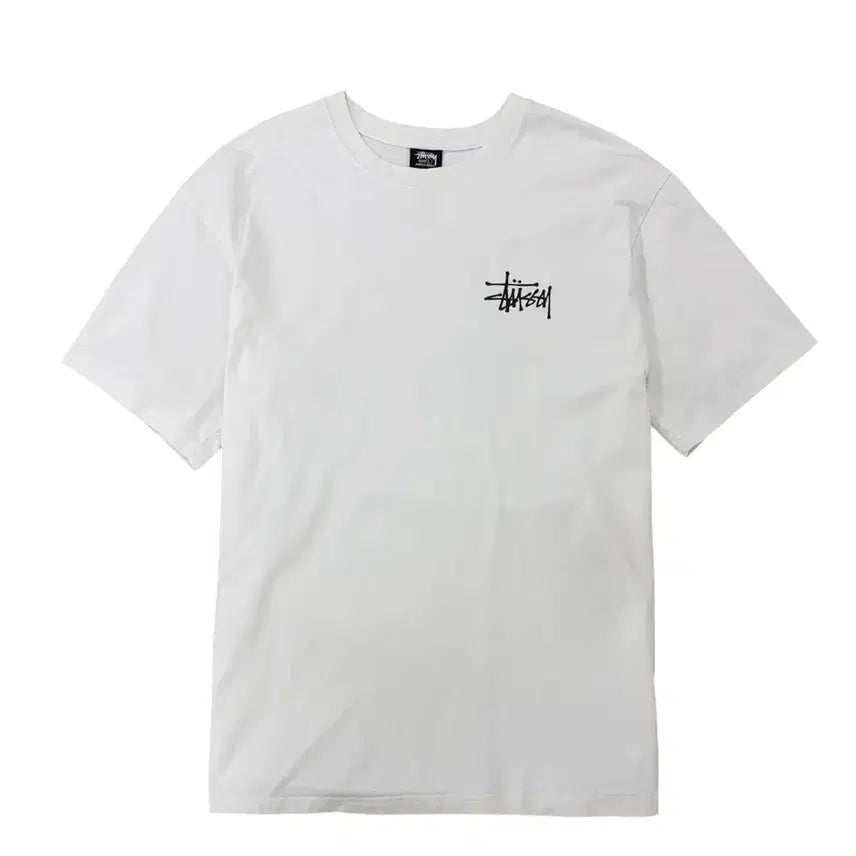 [BUNJANG] Stussy Basic White Short Sleeve T-Shirt (L) / 스투시 반팔 화이트 (L)