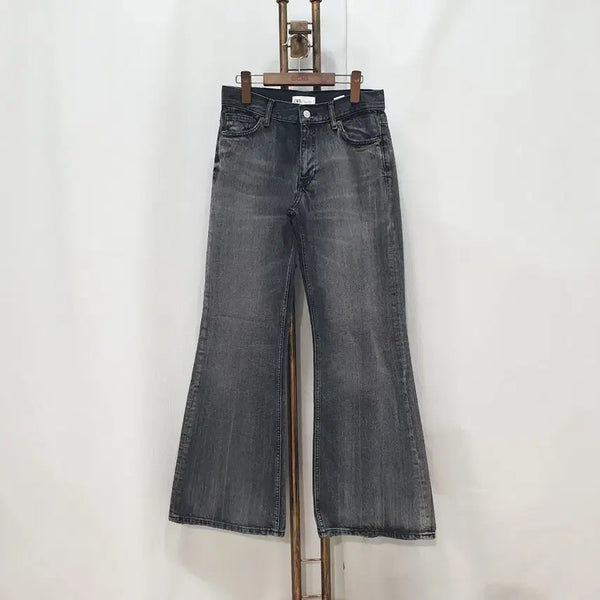 [BUNJANG] Zara Flare Fit Bootcut Pants Black Denim Size 26 / (kk70156)자라 플레어 핏 부츠컷 팬츠 바지 흑청 데님 26