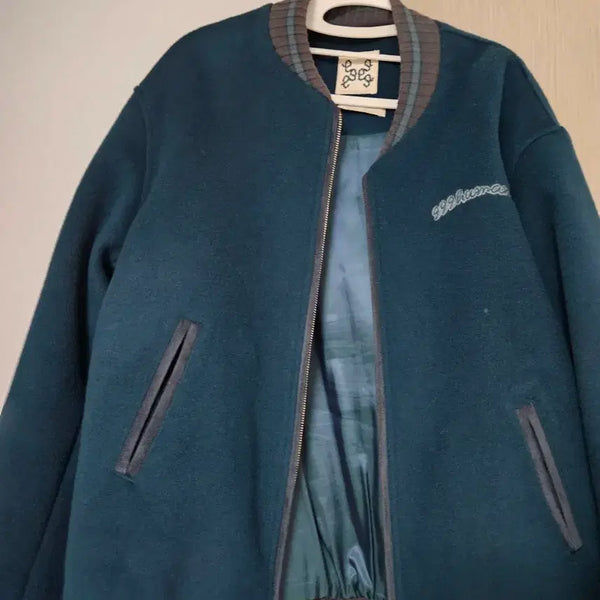 [BUNJANG] 999 Humanity Heavy Wool Blouson Turquoise 2 / 999휴머니티 헤비 울 블루종 터콰이즈 2