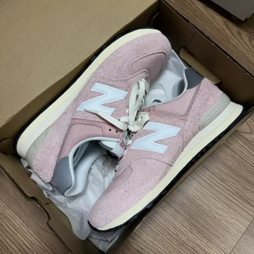[BUNJANG] New Balance 574 Heritage Mellow Pink Sneakers / 뉴발란스 574 헤리티지 멜로우 핑크