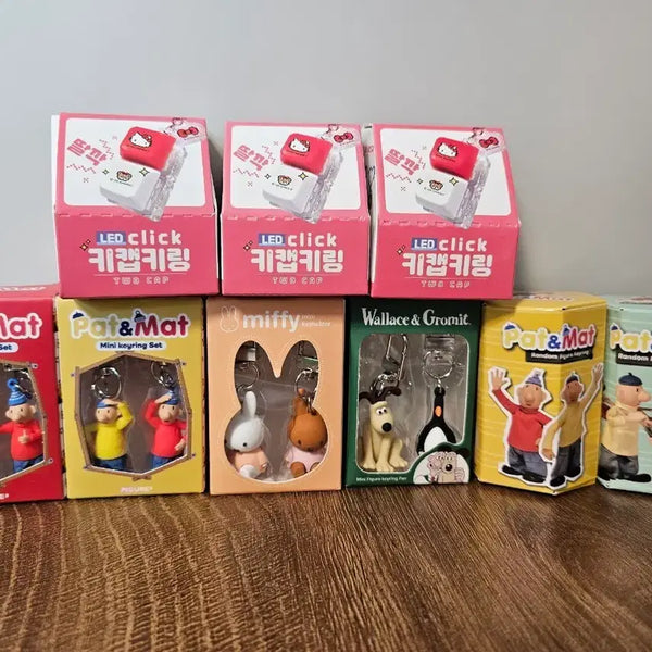[BUNJANG] Various Character Figure Box Set - Pat & Mat, Wallace & Gromit, Sanrio / 박스 피규어 모음(패트와 매트, 그로밋, 산리오 키캡 등)