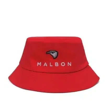 [BUNJANG] Malbon Golf Eagle Bucket Hat (Red, Free Size) / 최저가 말본 매장정품 버킷 새제품