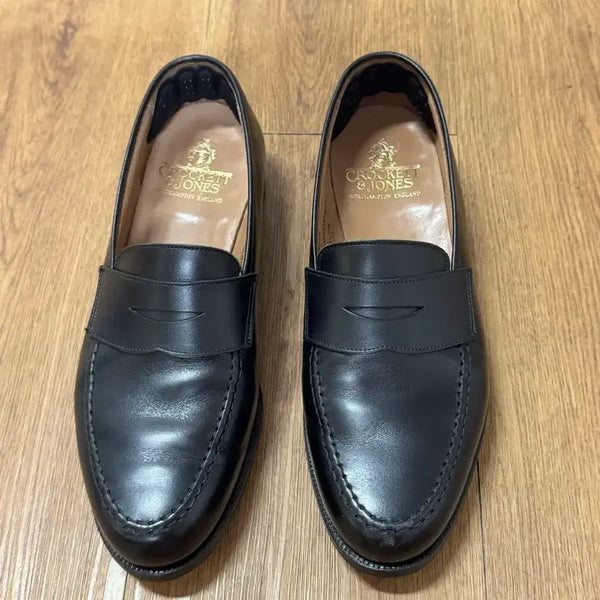 [BUNJANG] Crockett & Jones Boston Black Calf Leather Loafers / [9.5E]크로켓앤존스 보스턴 블랙 카프