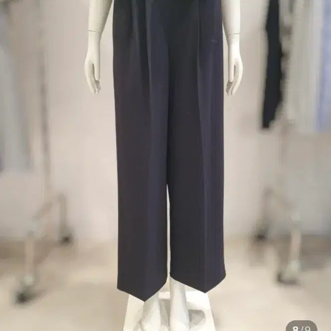 [BUNJANG] ZOOC Belted High-Waisted Wide-Leg Pants / ZOOC 주크 핀턱 하이웨스트 벨트 와이드 팬츠 V252MSA936