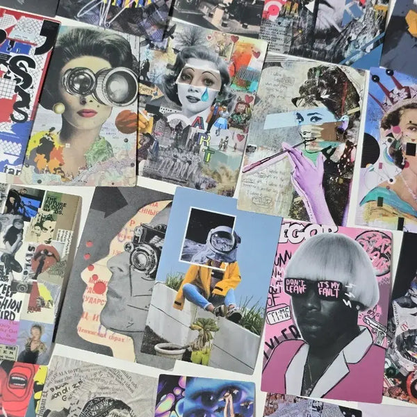 [BUNJANG] Kitsch Pop Collage Diary & Laptop Sticker Pack / 키치팝 콜라주 다이어리 노트북 스티커 팩