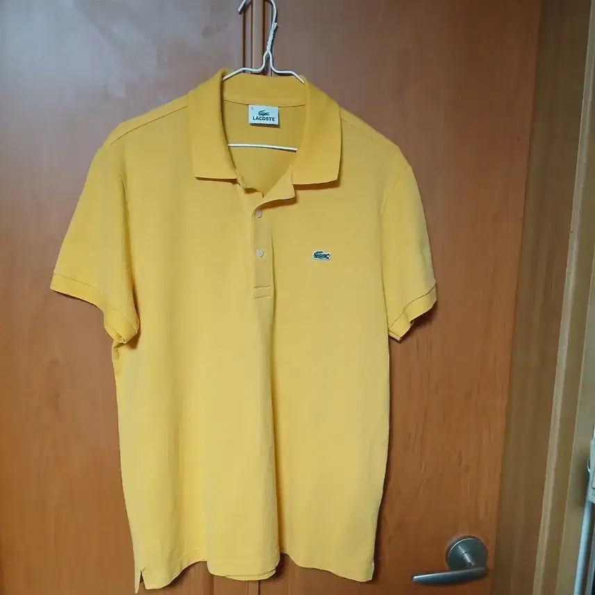 [BUNJANG] Lacoste Yellow Pique Polo Shirt / 라코스테 카라티 옐로우