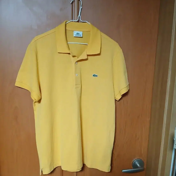 [BUNJANG] Lacoste Yellow Pique Polo Shirt / 라코스테 카라티 옐로우