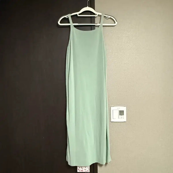 [BUNJANG] Mint Knit Sleeveless Dress / [Free]민트 니트 나시 원피스/한번 착용