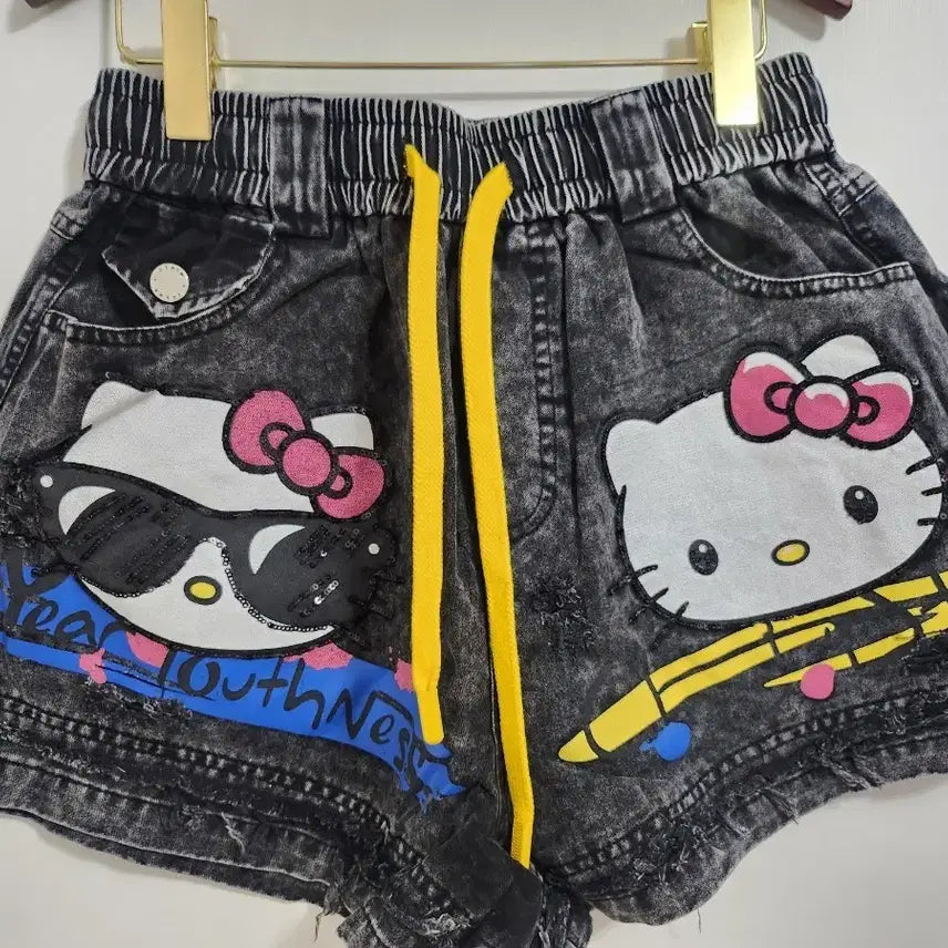 [BUNJANG] Hello Kitty Banding Hot Shorts / 헬로키티 밴딩숏 핫팬츠 반바지<새상품>